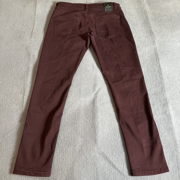 Scott‎ James Mens Slim Fit Jeans 34x32 Purple Wine Stretch Casual - Picture 8 of 10